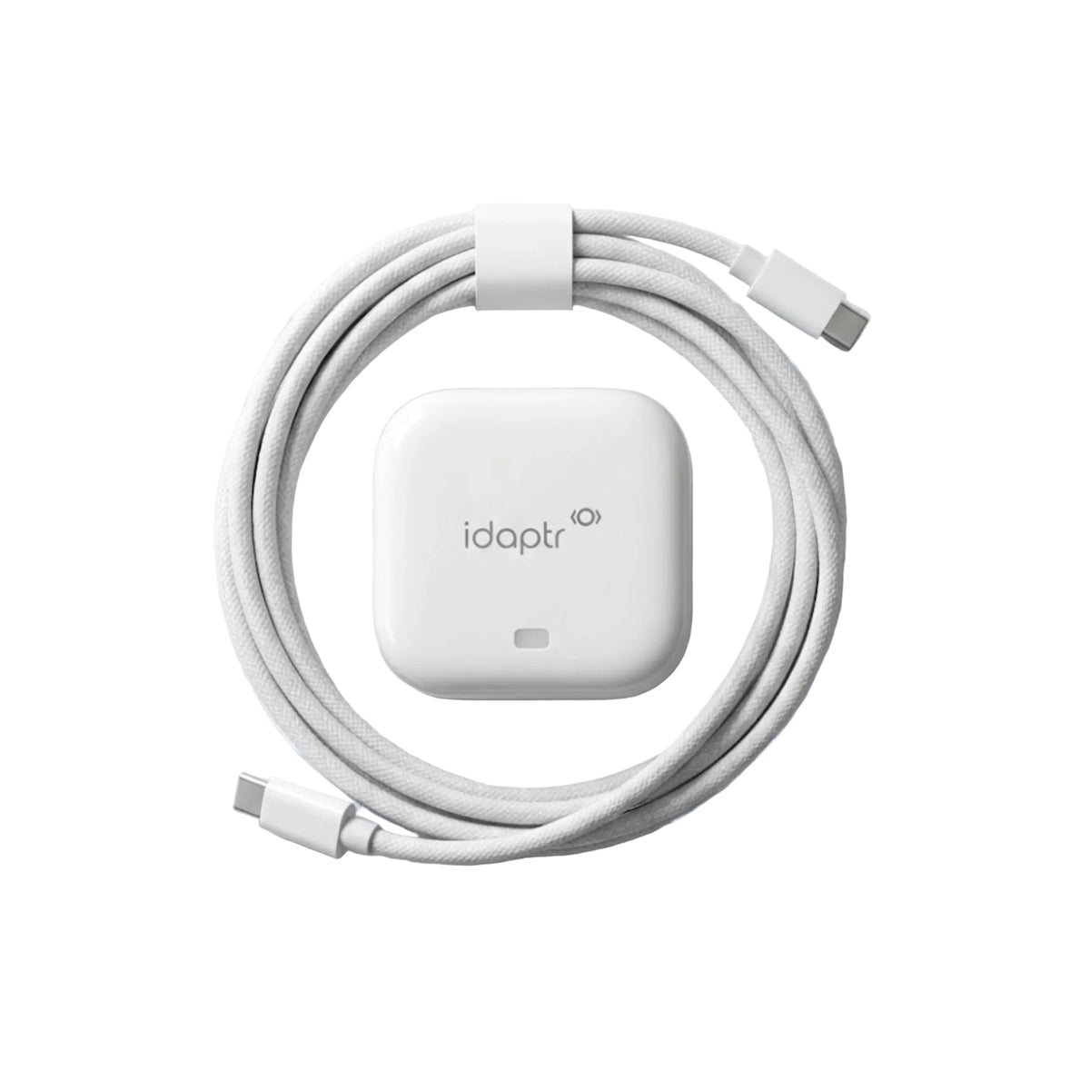 20W USB-C & USB-A Fast Charger Plug with 1m Braided USB-C Cable – Uk plug